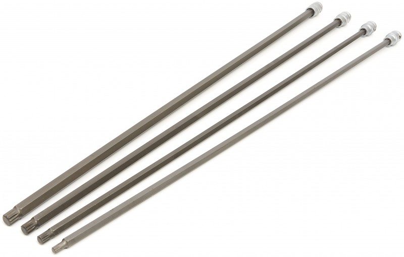 HBM 4-delige aandrijfasschroeven spie doppenset M8-M14 800 mm ½” chromevanadium