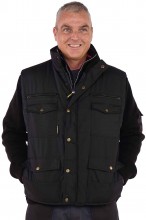 Storvik Pocket Bodywarmer Zwart - S - Polyester/Katoen