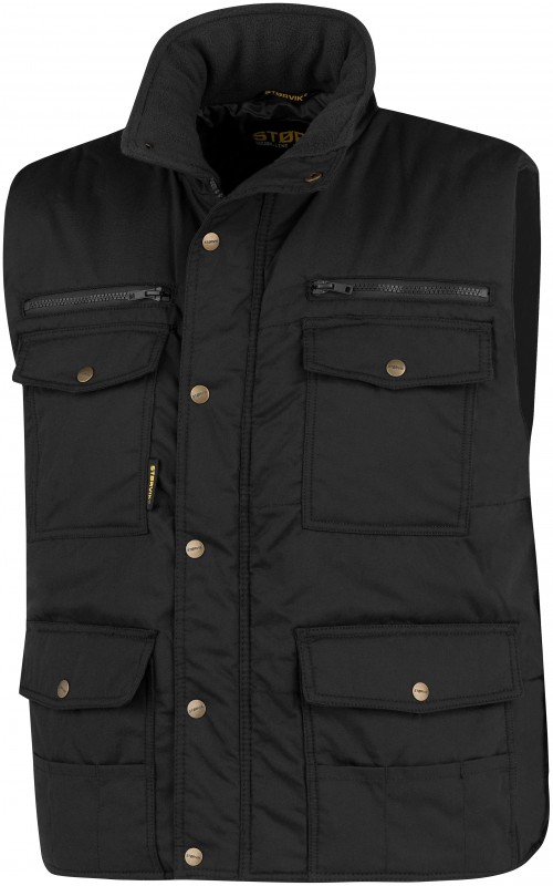 Storvik Pocket Bodywarmer Zwart - S - Polyester/Katoen