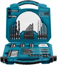Makita Boor- en schroefbitset 71-delig D-47145 voor metaal, beton, hout en speedboor
