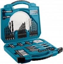 Makita Boor- en schroefbitset 71-delig D-47145 voor metaal, beton, hout en speedboor
