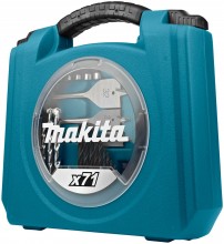 Makita Boor- en schroefbitset 71-delig D-47145 voor metaal, beton, hout en speedboor

