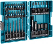 Makita boor-/slagschroefbitset 33-delig B-66896 voor metaal, beton en hout