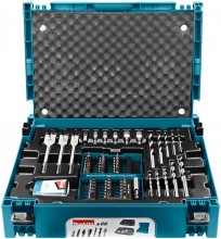 Makita boor- en schroefbitset 66-delig B-43044 voor beton, metaal, plastic, natuursteen, gipsplaat en hout