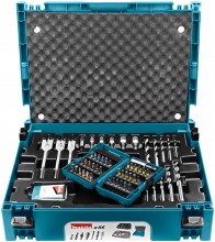 Makita boor- en schroefbitset 66-delig B-43044 voor beton, metaal, plastic, natuursteen, gipsplaat en hout