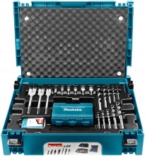Makita boor- en schroefbitset 66-delig B-43044 voor beton, metaal, plastic, natuursteen, gipsplaat en hout