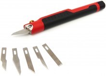 HBM 14-delt Hobby knivsæt med LED-lampe sæt