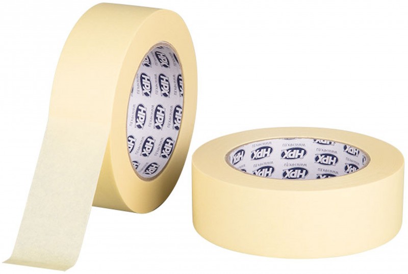 HPX masking tape crèmewit 38 mm x 50 m hittebestendig tot 60 °C