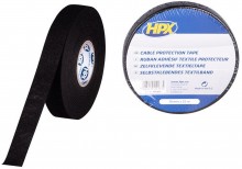 HPX Kabelbeschermingstape zwart 19 mm x 25 m HPX Kabelbeschermingstape zwart 19 mm x 25 m