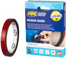 HPX dubbelzijdige bevestigingstape HSA antraciet 12 mm x 2 m HPX dubbelzijdige bevestigingstape HSA antraciet 12 mm x 2 m