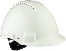 3M Veiligheidshelm G3000NUV-VI, Uvicator, ratelverstelling, ventilatie, plastic zweetband, wit