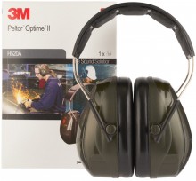 3M Peltor Optime II Gehoorkap 31 dB Groen Hoofdband H520A-407-GQ, 306 g