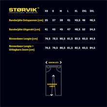 Storvik Ben Service Werkbroek Zwart XS Polyester/Katoen