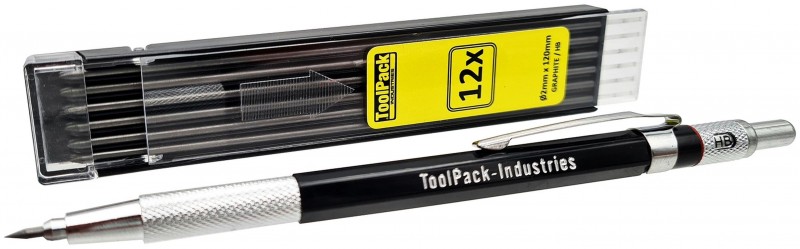 Toolpack markeringsset HB grafietstiften zwart, 13 stuks