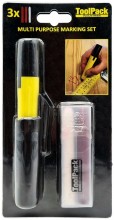 ToolPack Markeringsset 3-delig: 2x rode en 1x witte stiftjes