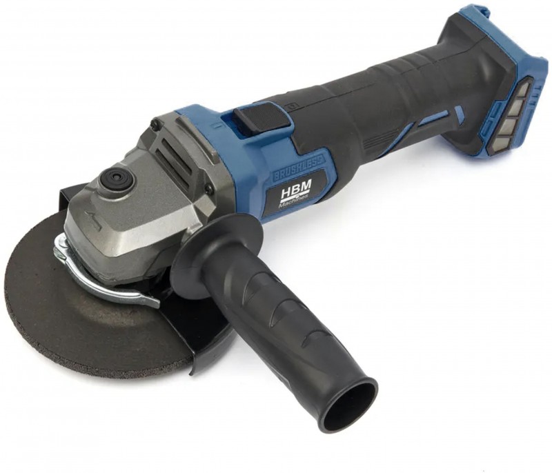 HBM accu haakse slijper 125 mm 20V borstelloos 8500 rpm HBM Power20 met opbergkoffer HBM accu haakse slijper 125 mm 20V borstelloos 8500 rpm HBM Power20 met opbergkoffer