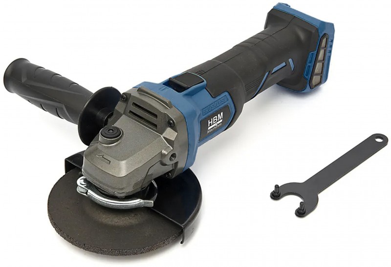 HBM accu haakse slijper 125 mm 20V borstelloos 8500 rpm HBM Power20 met opbergkoffer HBM accu haakse slijper 125 mm 20V borstelloos 8500 rpm HBM Power20 met opbergkoffer