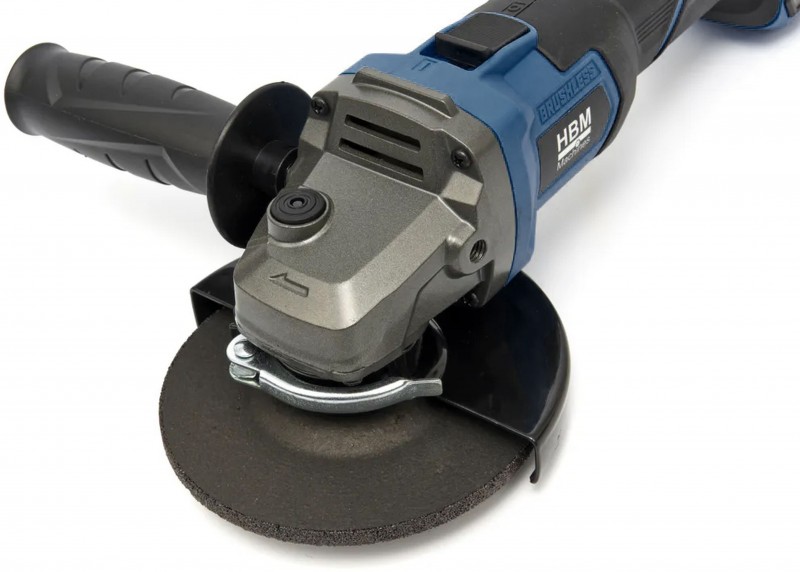 HBM accu haakse slijper 125 mm 20V borstelloos 8500 rpm HBM Power20 met opbergkoffer HBM accu haakse slijper 125 mm 20V borstelloos 8500 rpm HBM Power20 met opbergkoffer
