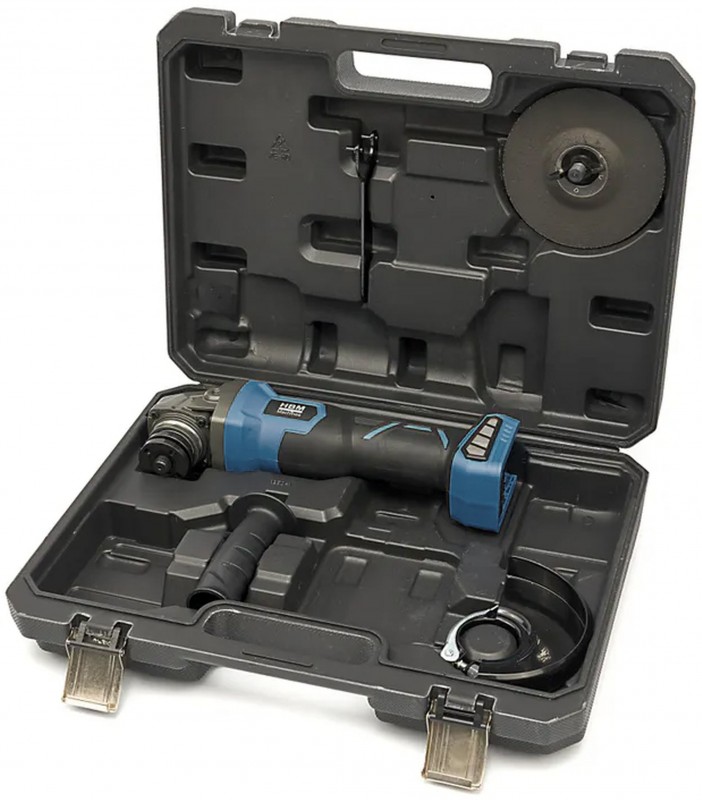 HBM accu haakse slijper 125 mm 20V borstelloos 8500 rpm HBM Power20 met opbergkoffer HBM accu haakse slijper 125 mm 20V borstelloos 8500 rpm HBM Power20 met opbergkoffer