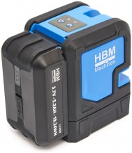 HBM kruislijnlaser groen licht zelfnivellerend IP54 laserklasse 2 bereik 30 m