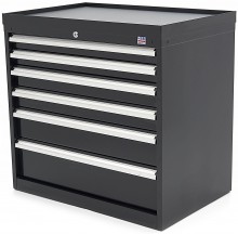 HBM Profi Gereedschapskast 6 Laden 88 x 58 x 80 cm Zwart, Gevuld, 126 kg HBM Profi Gereedschapskast 6 Laden 88 x 58 x 80 cm Zwart, Gevuld, 126 kg