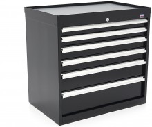 HBM Profi Gereedschapskast 6 Laden 88 x 58 x 80 cm Zwart, Gevuld, 126 kg
