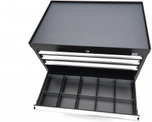 HBM Profi Gereedschapskast 6 Laden 88 x 58 x 80 cm Zwart, Gevuld, 126 kg