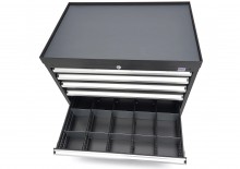 HBM Profi Gereedschapskast 6 Laden 88 x 58 x 80 cm Zwart, Gevuld, 126 kg