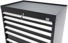 HBM Profi Gereedschapskast 6 Laden 88 x 58 x 80 cm Zwart, Gevuld, 126 kg
