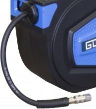 Güde automatische slanghaspel 15 m, 12 bar, 24 bar barstdruk, muurbevestiging, slang 9,5 mm
