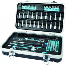 Quantool 116-delige dopsleutelset Q25003 met opbergkoffer van polyethyleen
