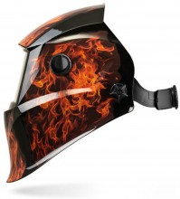 Telwin Stream Flame lashelm zelfdimmend DIN 9-13 MMA MIG MAG TIG 2 ARC-sensor slijpstand 93x43 mm