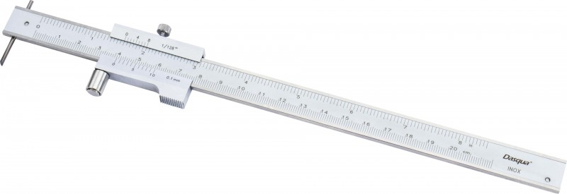 Dasqua markeer schuifmaat 2805-0005-A RVS 0,02 mm Inch/Millimeter