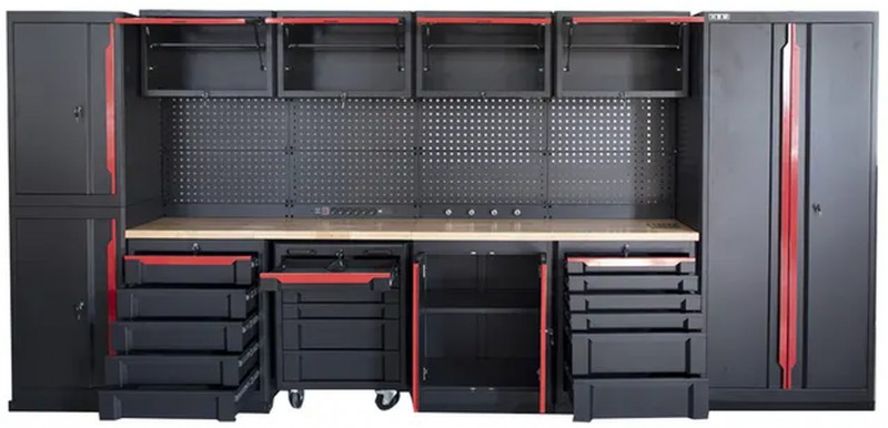 HBM Expert modulair werkplaatssysteem 17-delig zwart/rood
HBM Expert modulair werkplaatssysteem 17-delig zwart/rood