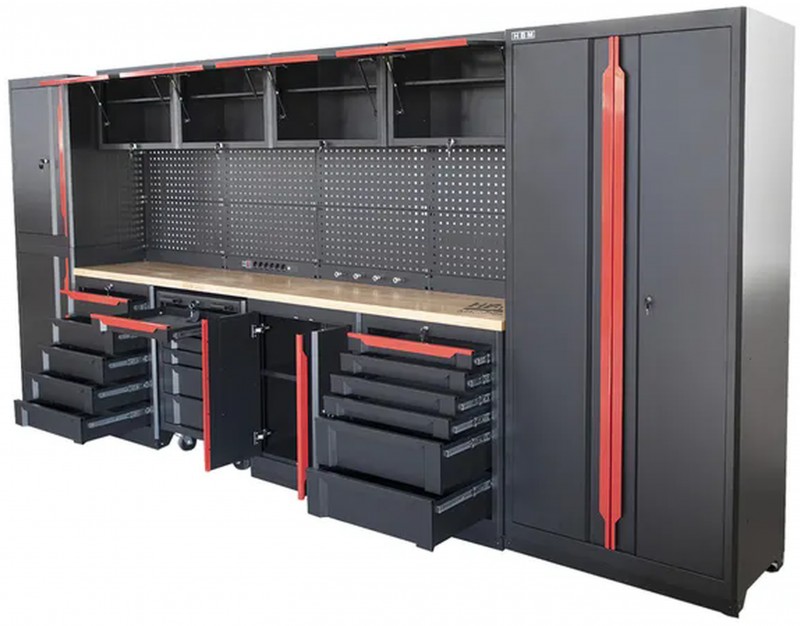 HBM Expert modulair werkplaatssysteem 17-delig zwart/rood
HBM Expert modulair werkplaatssysteem 17-delig zwart/rood