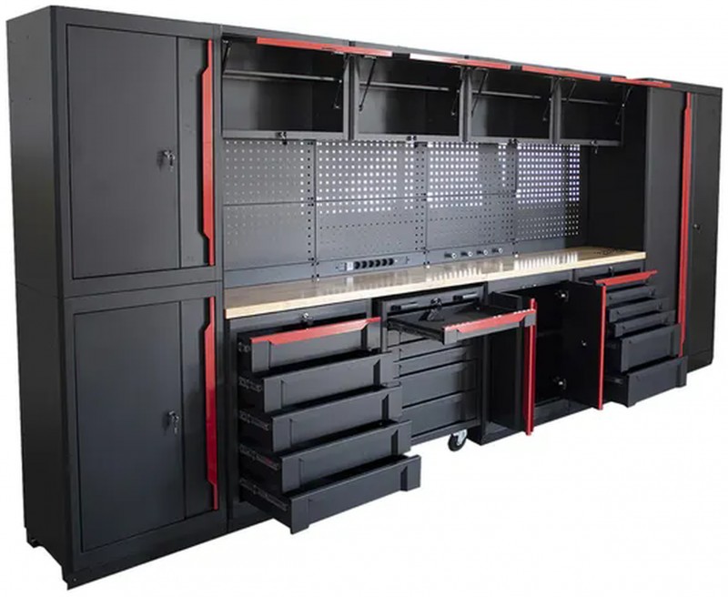 HBM Expert modulair werkplaatssysteem 17-delig zwart/rood
HBM Expert modulair werkplaatssysteem 17-delig zwart/rood