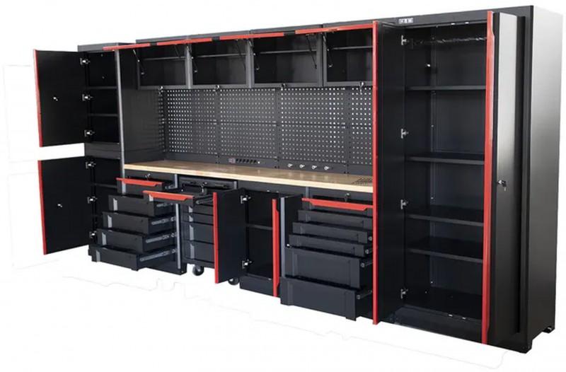 HBM Expert modulair werkplaatssysteem 17-delig zwart/rood
HBM Expert modulair werkplaatssysteem 17-delig zwart/rood