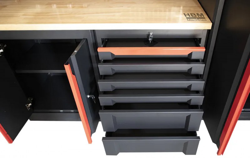HBM Expert modulair werkplaatssysteem 17-delig zwart/rood
HBM Expert modulair werkplaatssysteem 17-delig zwart/rood