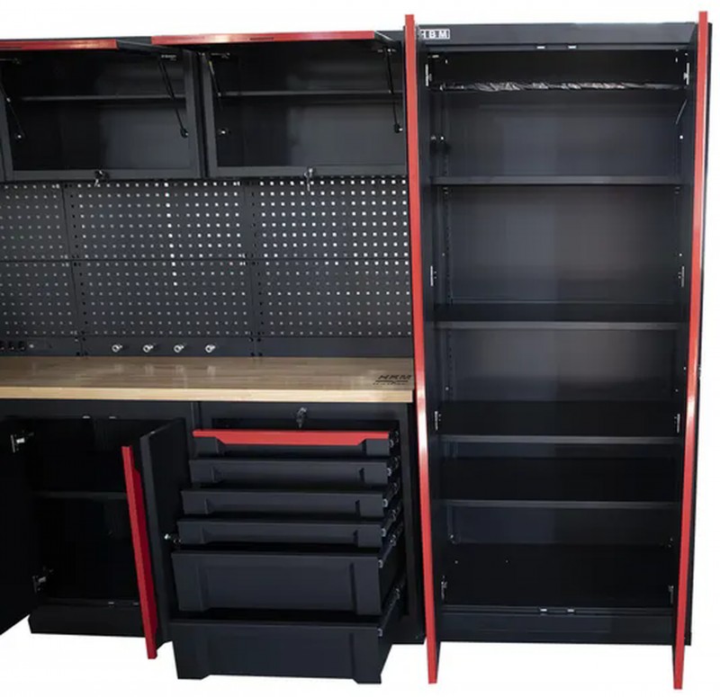 HBM Expert modulair werkplaatssysteem 17-delig zwart/rood
HBM Expert modulair werkplaatssysteem 17-delig zwart/rood