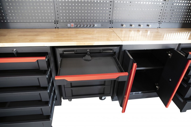 HBM Expert modulair werkplaatssysteem 17-delig zwart/rood
HBM Expert modulair werkplaatssysteem 17-delig zwart/rood