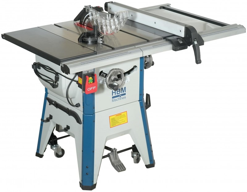 HBM cirkelzaagtafel 254 mm 1800 W 230 V zaagblad 3450 rpm 80 mm zaagdiepte
