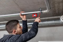 Sola GO! Smart elektronisch zakwaterpas, rood, glasvezelversterkt polyamide, inch/graden/mm/percentage
