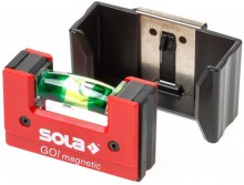 Sola go! magnetic clip compact vaterpas 68 x 42 x 21 mm, analog, polyamid glasfiber forstærket.