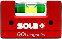 Sola go! magnetic compacte waterpas 68x21x42 mm, analoog, polyamide glasvezel versterkt
