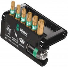 Wera Bit-Check 7 Torx TX10-40 Diamond, 7-delig met opbergkoffer Wera Bit-Check 7 Torx TX10-40 Diamond, 7-delig met opbergkoffer