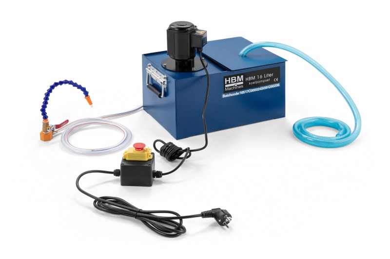 HBM kølepumpesæt 16 liter 230 V, 90 W, IP54, magnetisk, 13 l tank.