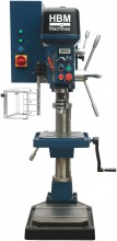 HBM industriële variabele kolomboormachine 25 mm, 230 V, 100-3300 rpm, 1,1 kW, spindelslag 135 mm