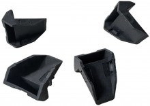 HBM Beschermkappen 4 stuks voor HBM Professionele Bandendemonteermachine 9253/K9254, zwart, 50 x 40 x 13,5 mm