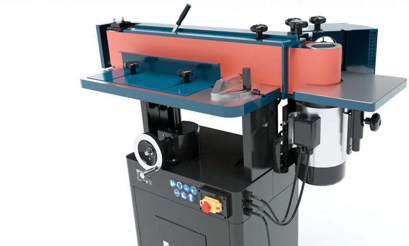 HBM oscillerende bandschuurmachine 150 x 2260 mm 230 V, tafel, kantelbaar, onderstel, 2,2 kW, hout