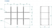 HBM tussenschot set 250 mm voor 1 lade HBM tussenschot set 250 mm voor 1 lade